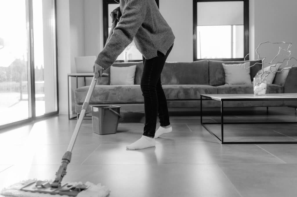 Mopping floor