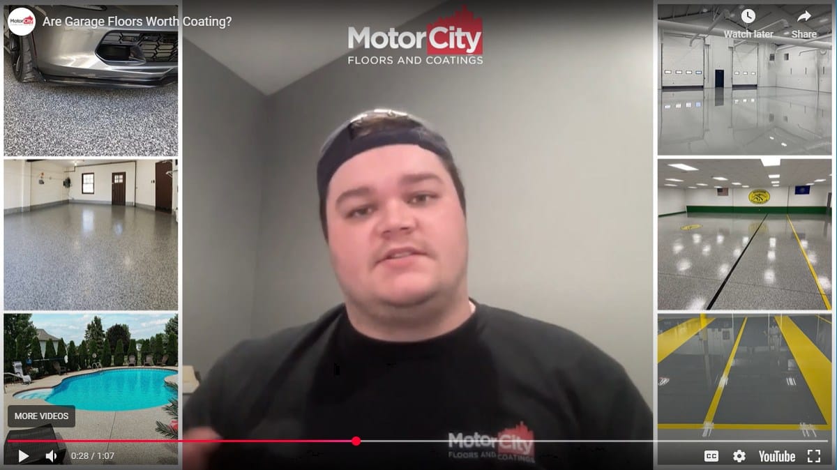 Jake Lowry Of Motorcity Floors and Coatings in Novi MI explains that investing in a garage floor coating is worth it