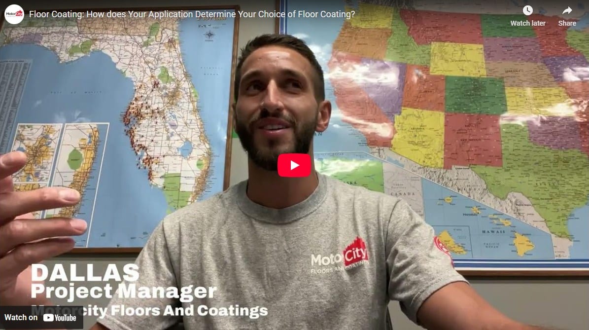 A video explaining How does your application determine your choice of floor coating material