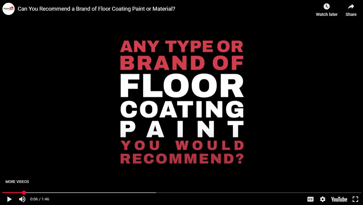Which epoxy floor coating brands are the best? A video showing why you ought to focus on specifications rather than brand