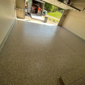 New Polyurea Garage Floor coating - Amber Dr Farmington Hills MI - 1