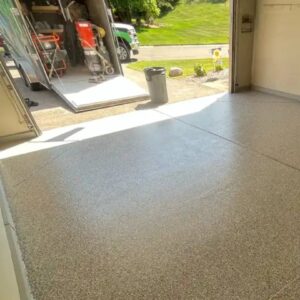 New Polyurea Garage Floor Coating - Amber Dr Farmington Hills MI - 4