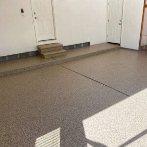New polyurea concrete garage flooring Farmington Hills Shadowglen Dr - 2