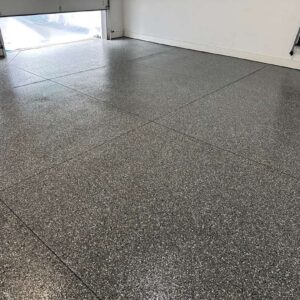 New-polyaspartic-garage-floor-coating – 13 – Final top coat Shipman Boulevard michigan