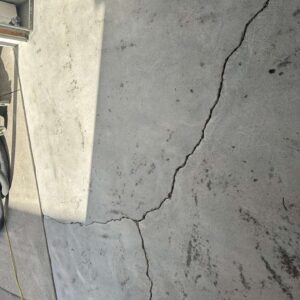 Old garage concrete floor – 5 – Grinded ready for patch West Lincoln Street michigan