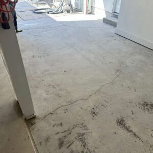 Old garage concrete floor – 8 – Grinded ready for patch West Lincoln Street michigan