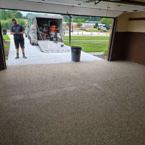 Old garage concrete floor – 11 – clean up Longfellow Drive Troy michigan
