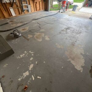 Old garage concrete floor – 3 – Pioneer Drive Ypsilanti Michigan