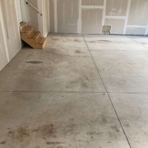 Old garage concrete floor – 3 – Willow Creek Boulevard Utica Michigan