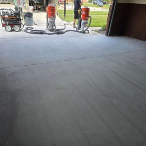 Old garage concrete floor – 5 – After grind and patch Longfellow Drive Troy michigan