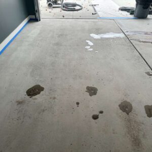 Old garage concrete floor – 5 – Grinded or Mendered Sterritt Street Utica Michigan