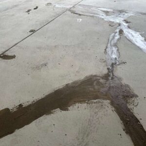 Old garage concrete floor – 6 – Grinded or Mendered Sterritt Street Utica Michigan