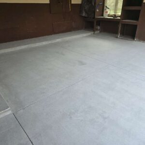 Old garage concrete floor – 8 – After grind and patch Longfellow Drive Troy michigan