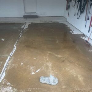 Old garage concrete floor – 8 – Patch Lexington Drive Troy michigan