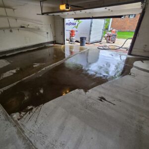 Old garage concrete floor – 9 – Patch and flood Orchard Trail Drive michigan (1)